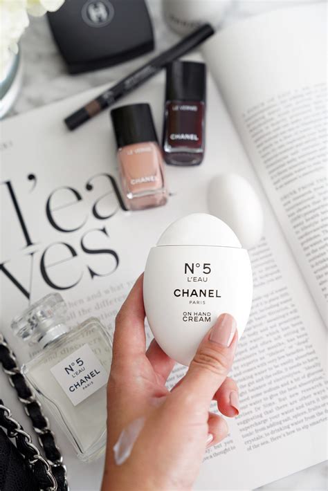 chanel no 5 l'eau hand cream review|Chanel hand cream texture riche.